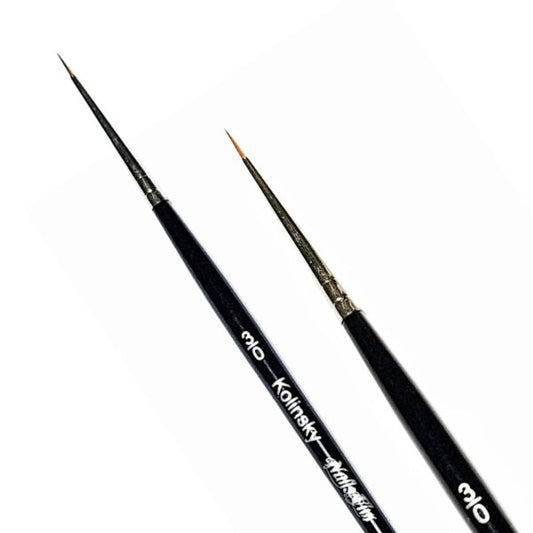 Brush No. 3/0 For Fine Lines From Natural Hair (Kolinsky)